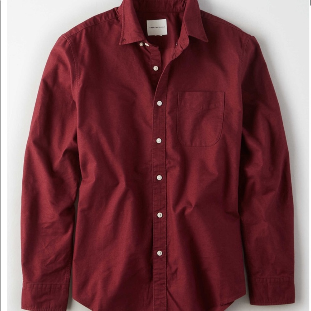 American Eagle long sleeve oxford button up shirt